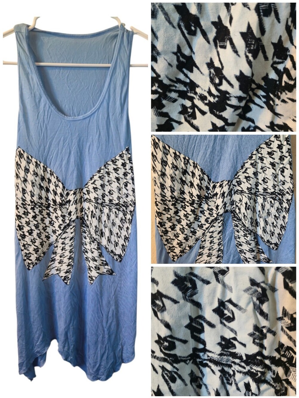 Lauren Moshi Bow assymetrical tank top